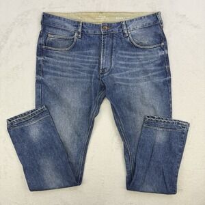 FCUK Jeans‎ Distressed Blue Straight Leg Mens Size 34x32 Vintage Good Condition